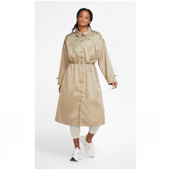 Nike Sportswear Icon Clash Satin Long Jacket - Picture 14 of 14